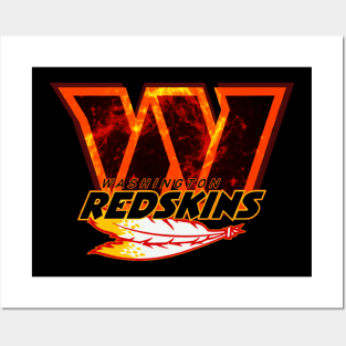 washington redskins football logo Posters and Art